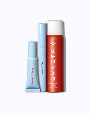 סט איפור Get The Look KIT - ספריי מייקאפ, מסקרה וג'ל גבות