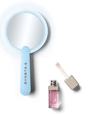 מראת לד + ליפ אויל