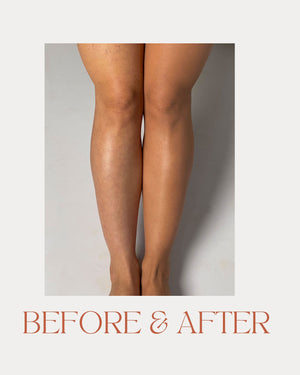 מייקאפ לגוף ולרגליים - תוצאות לפני / אחרי