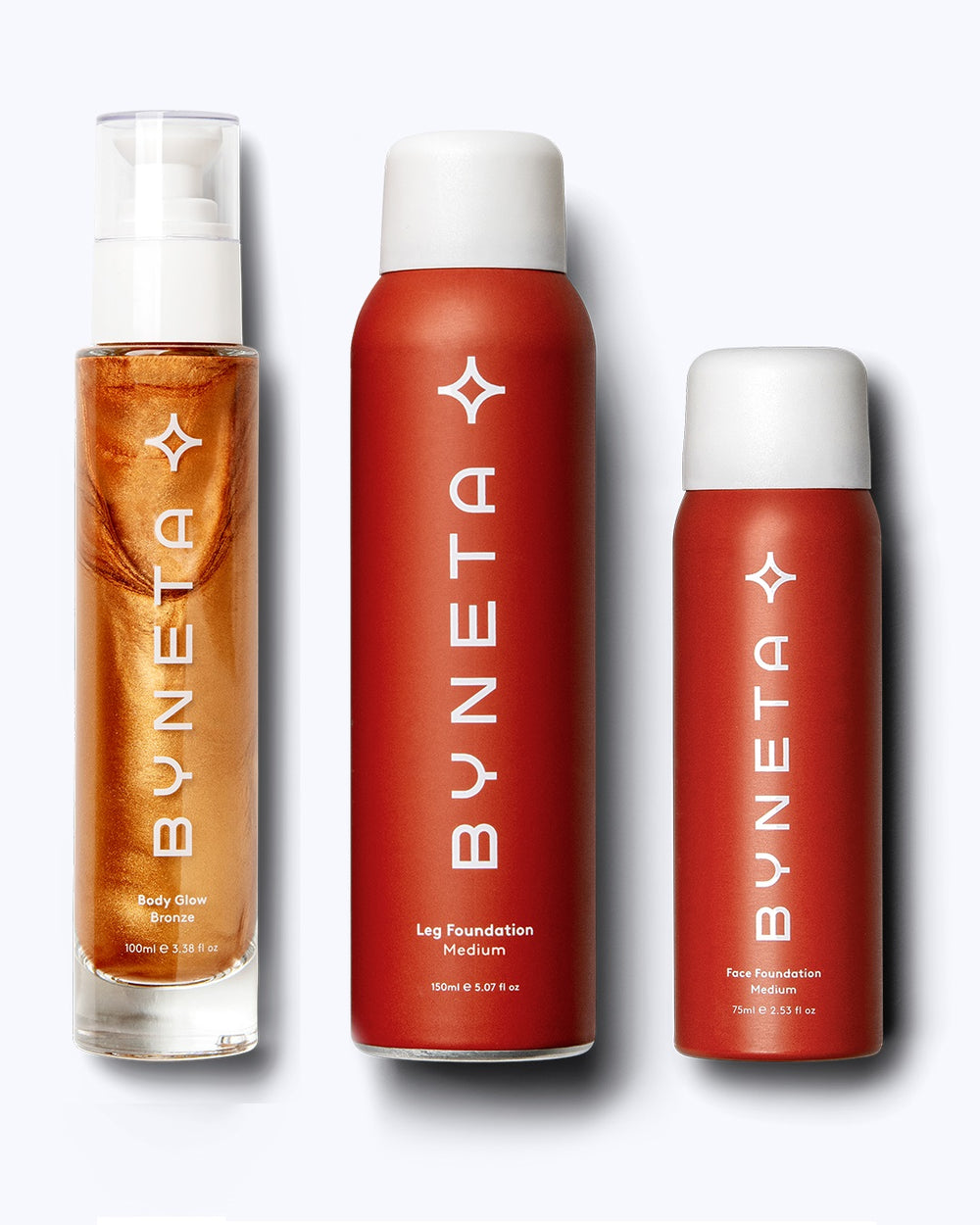 סט ספריי מייקאפ פנים, רגליים וברונזר BYNETA